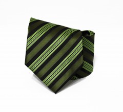                       NM classic nyakkendő - Fekete-zöld csíkos 