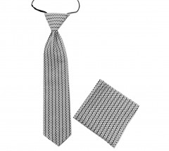                          Vento pamut gyereknyakkendő szett - Fekete-fehér 