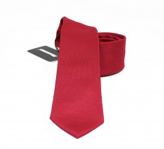    NM szövött slim nyakkendő - Sötétpiros Egyszínű nyakkendő
