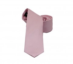    NM szövött slim nyakkendő - Púderrózsaszín Egyszínű nyakkendő