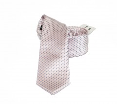    NM slim nyakkendő - Púderrózsaszín aprómintás Aprómintás nyakkendő