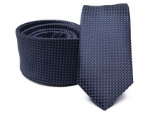 Prémium slim nyakkendő - Sötétkék aprópöttyös Aprómintás nyakkendő