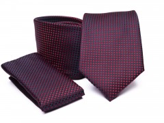    Prémium nyakkendő szett - Bordó aprómintás Szettek