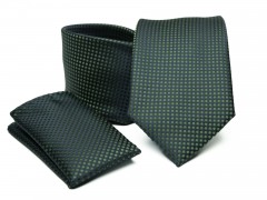    Prémium nyakkendő szett - Zöld aprómintás Szettek