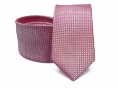        Prémium selyem nyakkendő - Rózsaszín pöttyös Aprómintás nyakkendő