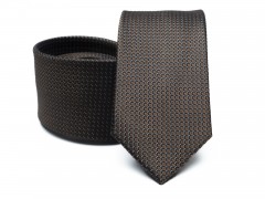        Prémium selyem nyakkendő - Barna aprómintás Aprómintás nyakkendő