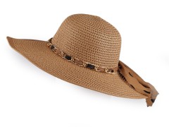    Női nyári szalma kalap - Barna 