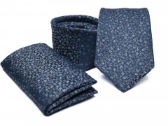    Prémium nyakkendő szett - Kék virágmintás Mintás nyakkendők