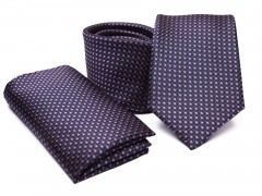    Prémium nyakkendő szett - Lila aprómintás Szettek