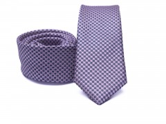   Prémium slim nyakkendő - Világoskék-piros mintás Aprómintás nyakkendő