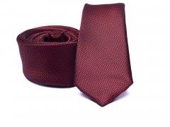    Prémium slim nyakkendő - Bordó Egyszínű nyakkendő