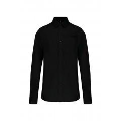 100% pamut puplin h.u ing - Fekete Egyszínű ing