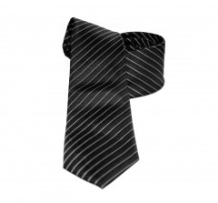               Goldenland slim nyakkendő - Fekete csíkos 