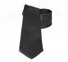               Goldenland slim nyakkendő - Fekete aprópottyös 