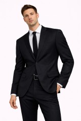                           Newsmen elasztikus slim öltöny - Fekete Öltöny, mellény