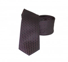               Goldenland slim nyakkendő - Bordó aprómintás 