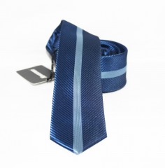                    NM slim szövött nyakkendő - Kék csíkos 
