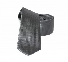                   NM slim szövött nyakkendő - Grafit Egyszínű nyakkendő