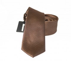                    NM slim szövött nyakkendő - Aranybarna aprómintás Aprómintás nyakkendő