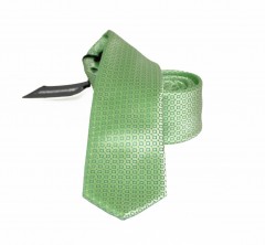                    NM slim szövött nyakkendő - Almazöld Aprómintás nyakkendő