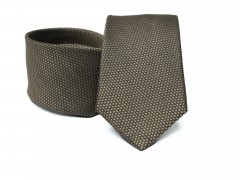        Prémium selyem nyakkendő - Barna aprómintás Selyem nyakkendők