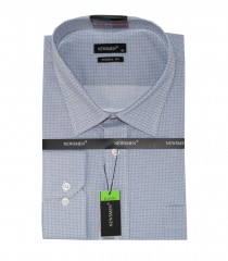            NM h.u extra fit elasztikus ing - Kék mintás Mintás ing