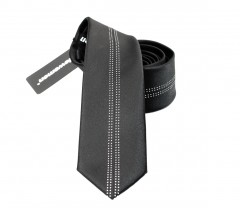                    NM slim szövött nyakkendő - Fekete csíkos Csíkos nyakkendő