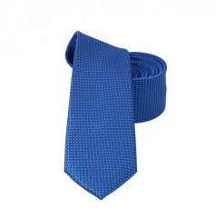                    NM slim szövött nyakkendő - Kék aprópöttyös 