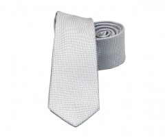                    NM slim szövött nyakkendő - Ezüst aprómintás Aprómintás nyakkendő