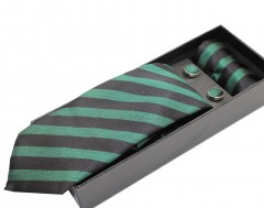                          NM nyakkendő szett - Zöld-fekete csíkos Ajándékötletek
