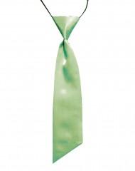            Női szatén gumis nyakkendő - Mohazöld 