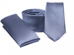    Prémium slim nyakkendő szett - Világoskék Egyszínű nyakkendő