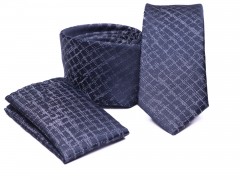    Prémium slim nyakkendő szett - Kék kockás Kockás nyakkendők