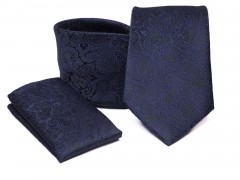    Prémium nyakkendő szett - Sötétkék mintás Nyakkendők esküvőre