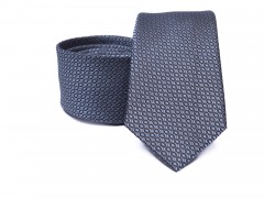        Prémium selyem nyakkendő - Kékesszürke aprómintás 