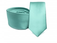     Prémium slim nyakkendő -   Menta szatén Egyszínű nyakkendő