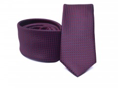    Prémium slim nyakkendő -  Bordó aprómintás 