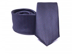    Prémium slim nyakkendő -  Kék pöttyös 