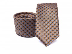   Prémium slim nyakkendő -  Barna kockás Kockás nyakkendők