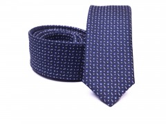    Prémium slim nyakkendő - Kék mintás Mintás nyakkendők