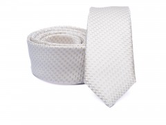    Prémium slim nyakkendő - Fehér aprómintás Nyakkendők esküvőre
