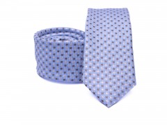    Prémium slim nyakkendő - Világoskék aprómintás 