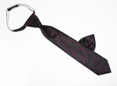               Francia nyakkendő - Fekete-bordó mintás Francia, Ascot, Különlegesség