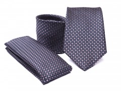    Prémium nyakkendő szett - Kék-rózsaszín pöttyös Nyakkendők esküvőre