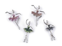 Bross strasszkövekkel - Balerina 