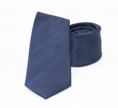               Goldenland slim nyakkendő - Kék csíkos 