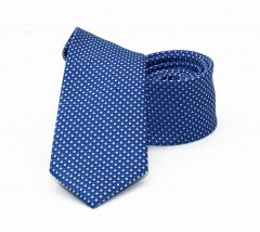               Goldenland slim nyakkendő - Kék aprómintás 