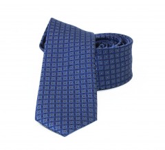               Goldenland slim nyakkendő - Kék mintás 