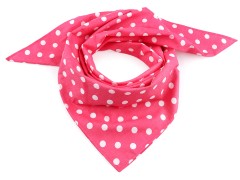 Pöttyös pamut kendő - Pink-fehér 