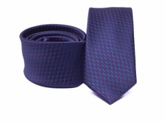    Prémium slim nyakkendő - Kék kockás 